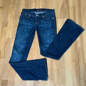 Rock & Republic Kasandra Bootcut Jeans Women's Size 26 Blue Denim Embroidered
